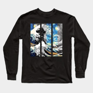 La vague japonaise N°8 Long Sleeve T-Shirt